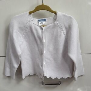 Jacadi Classic White Knit Cardigan